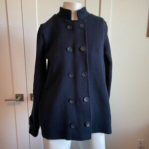 Holebrook Sweden Josefina Original Windproof Double Breasted Knit Jacket Navy S
